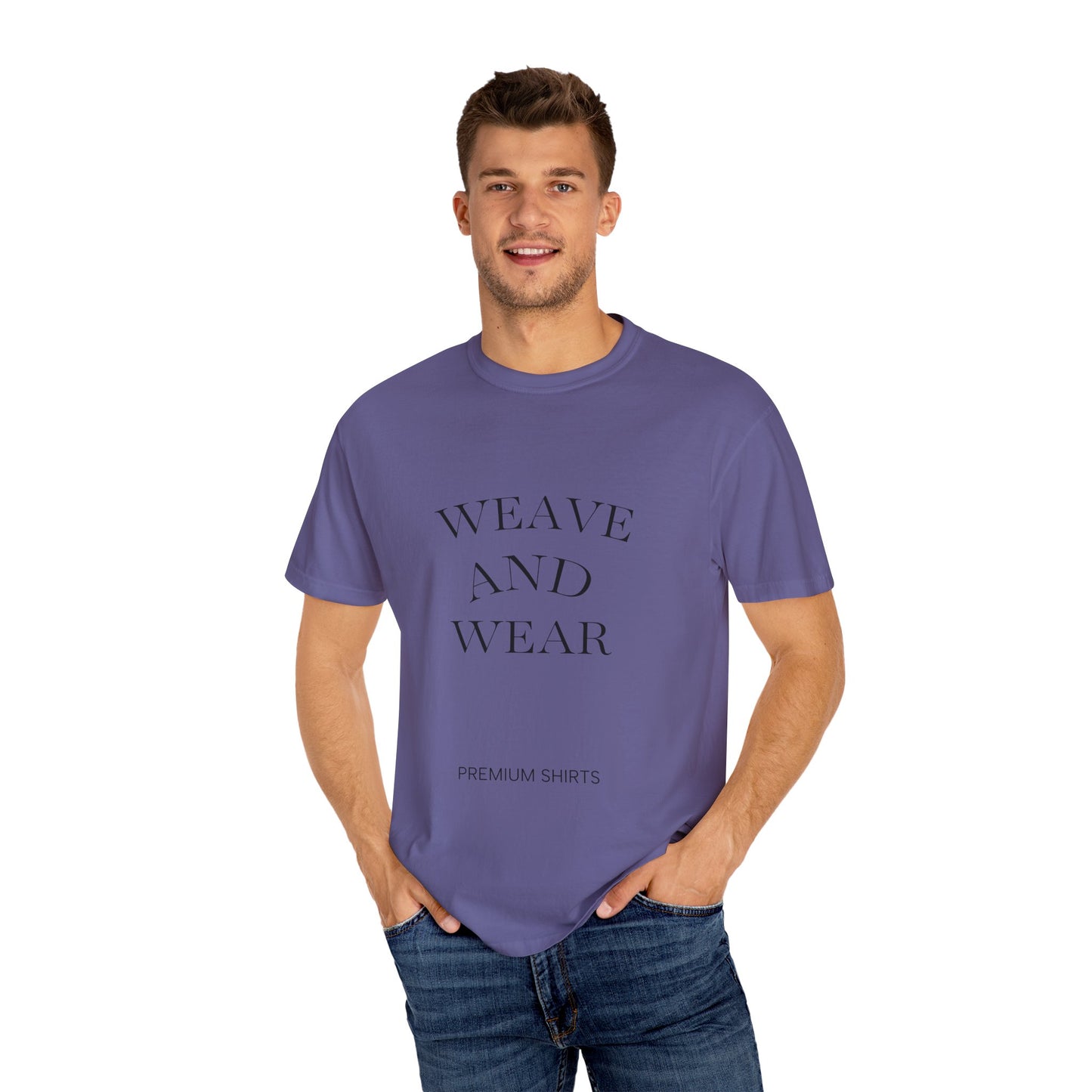 Garment-Dyed T-Shirt with Artistic Design, Cool Summer Tee, Eco-Friendly Fashion, Casual Outfit, Gift for Nature Lovers