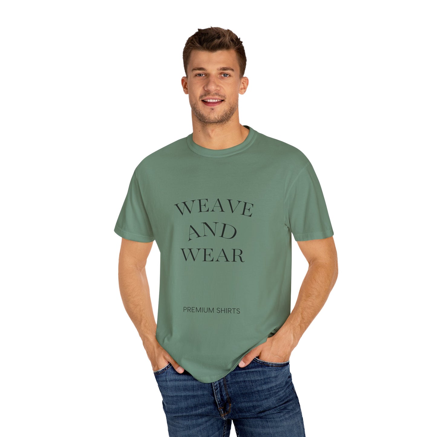 Garment-Dyed T-Shirt with Artistic Design, Cool Summer Tee, Eco-Friendly Fashion, Casual Outfit, Gift for Nature Lovers