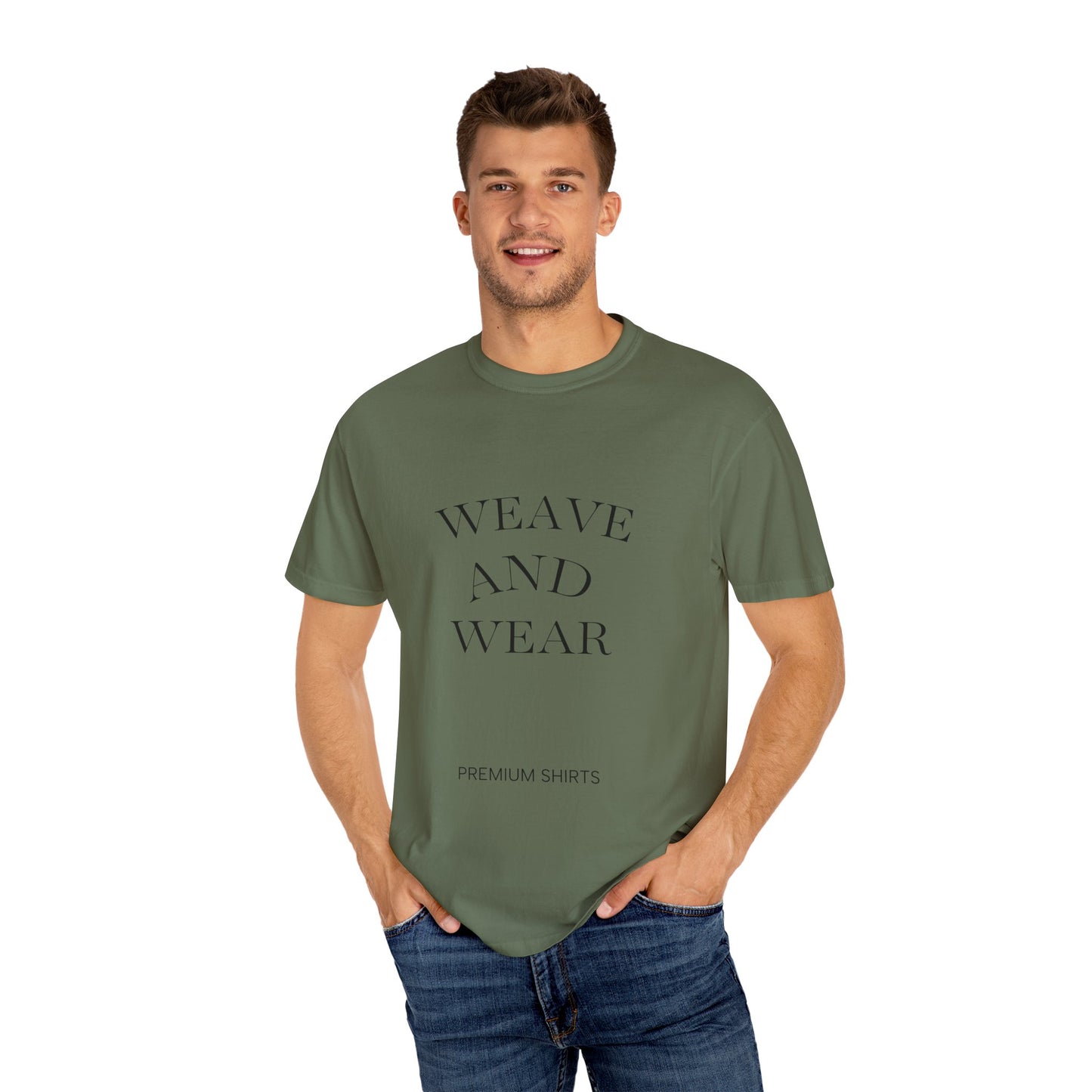 Garment-Dyed T-Shirt with Artistic Design, Cool Summer Tee, Eco-Friendly Fashion, Casual Outfit, Gift for Nature Lovers