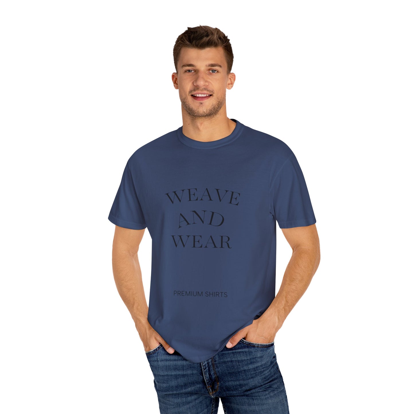 Garment-Dyed T-Shirt with Artistic Design, Cool Summer Tee, Eco-Friendly Fashion, Casual Outfit, Gift for Nature Lovers