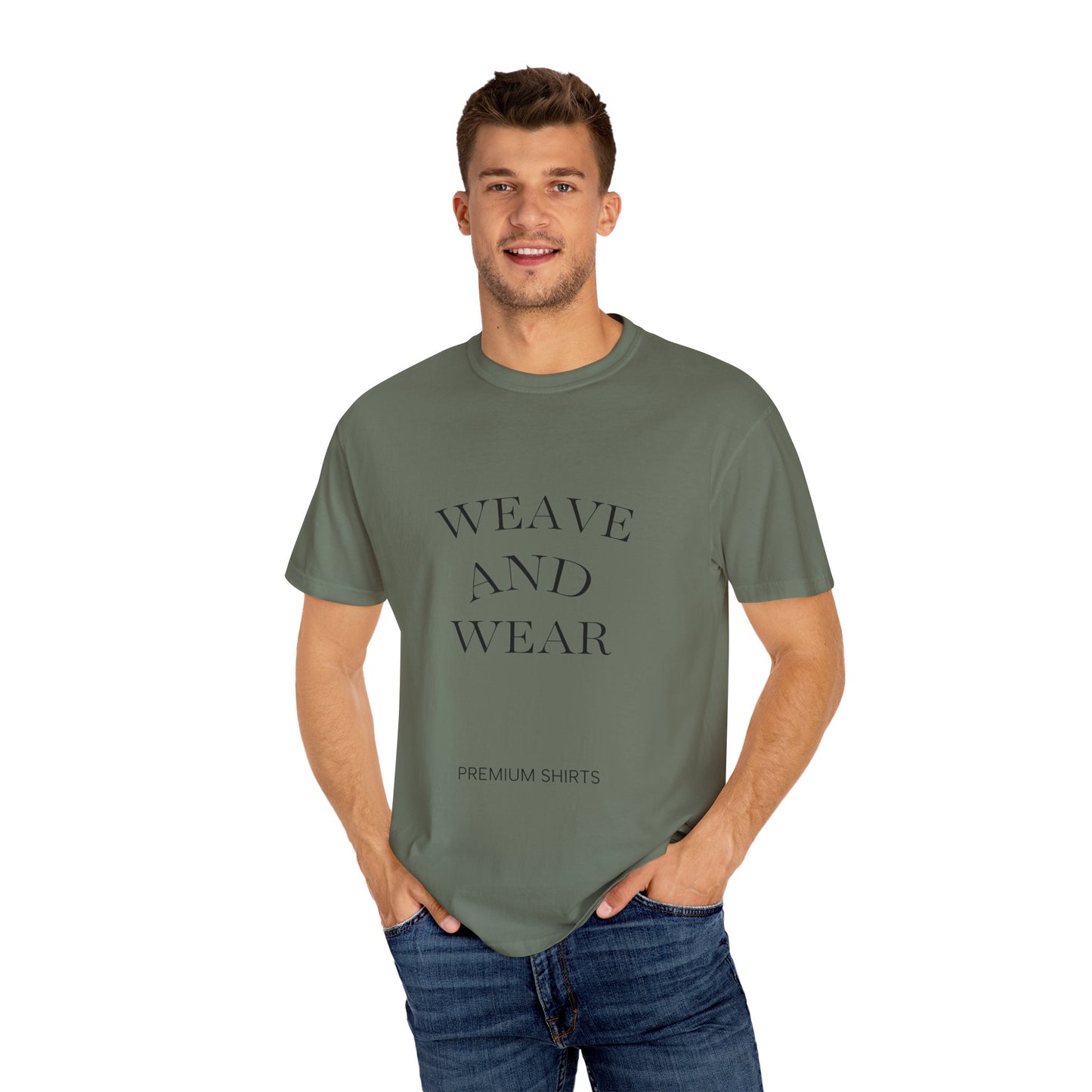 Garment-Dyed T-Shirt with Artistic Design, Cool Summer Tee, Eco-Friendly Fashion, Casual Outfit, Gift for Nature Lovers