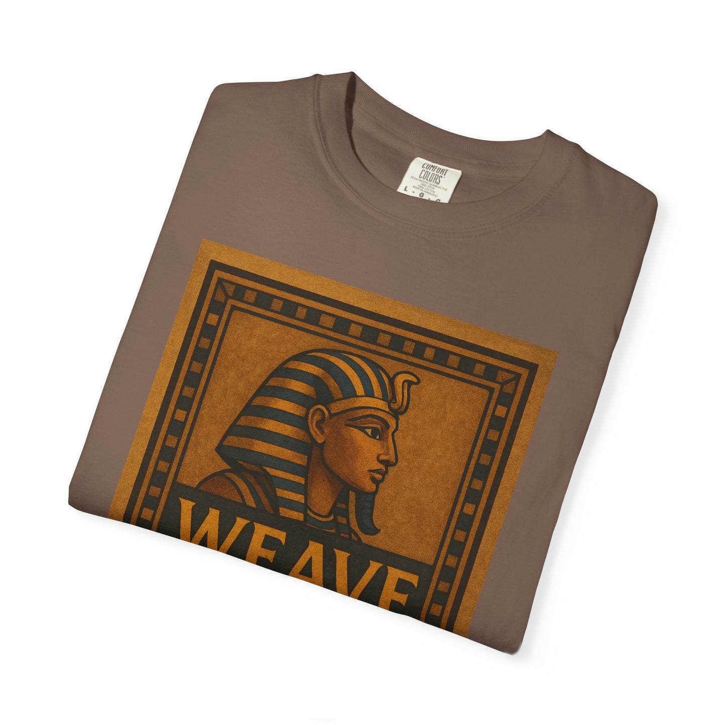 Egyptian-Inspired T-Shirt with 'Weave & Wear' Design, Vintage Style, Unisex Apparel, Gift for History Lovers, Casual Wear