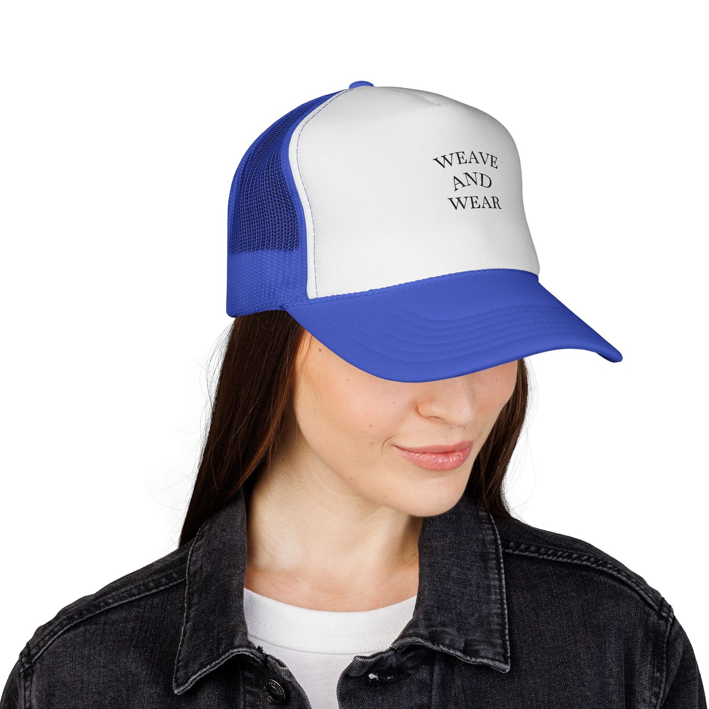 Stylish Trucker Cap with 'Weave and Wear' Design - Perfect for Fashion Enthusiasts, Outdoor Adventures, Festivals, and Daily Wear, [...]