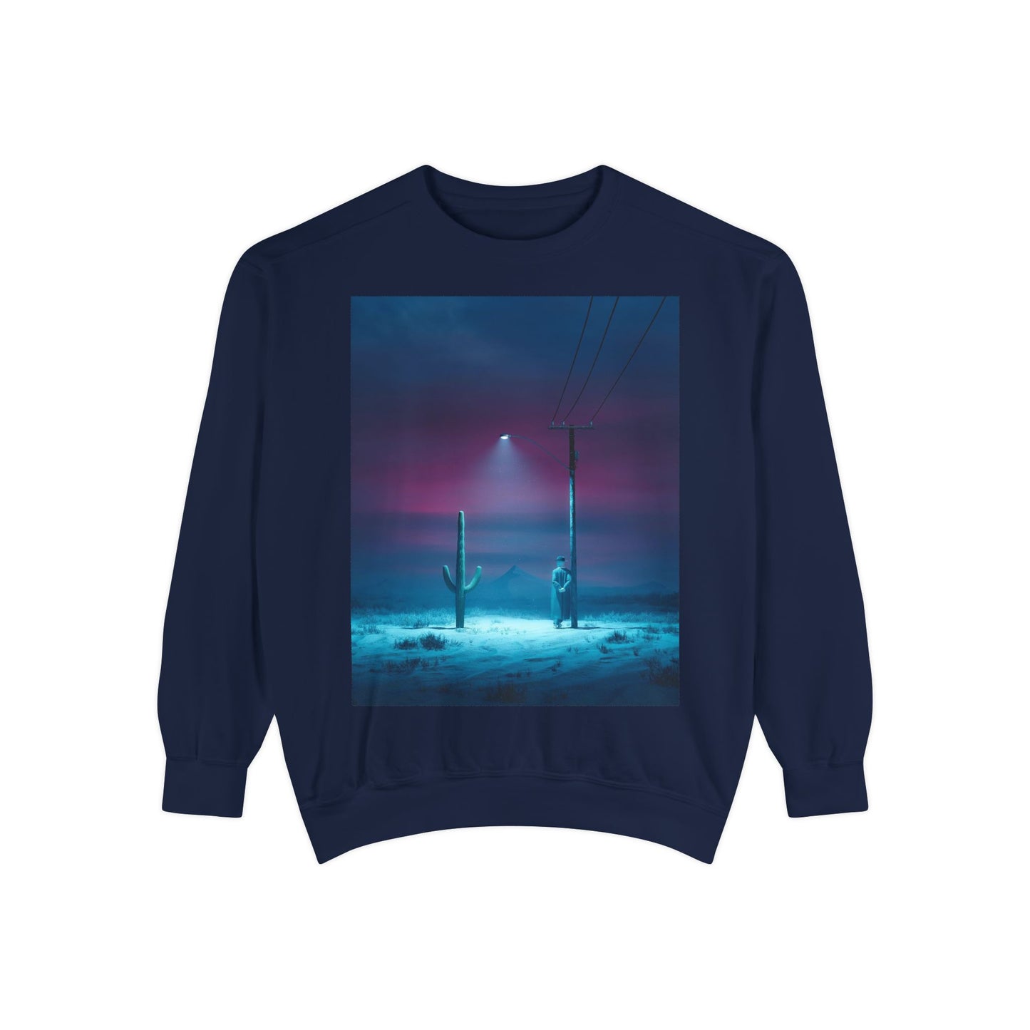 Unisex Sweatshirt with Dreamy Cactus Design, Cozy Apparel for Casual Days, Perfect Gift for Nature Lovers, Trendy Fashion, Weave and Wear