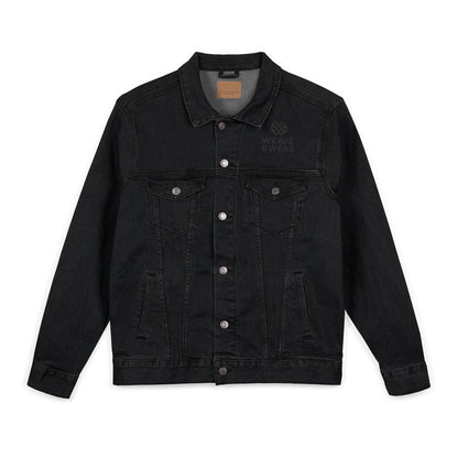 Stylish Unisex Embroidered Denim Jacket, Casual Outerwear for All Seasons, Statement Piece for Every Occasion, Trendy Gift Idea