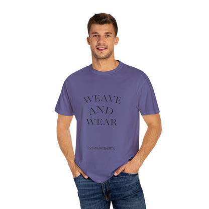 Garment-Dyed T-Shirt with Artistic Design, Cool Summer Tee, Eco-Friendly Fashion, Casual Outfit, Gift for Nature Lovers