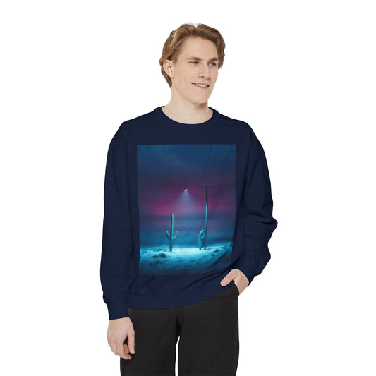 Unisex Sweatshirt with Dreamy Cactus Design, Cozy Apparel for Casual Days, Perfect Gift for Nature Lovers, Trendy Fashion, Weave and Wear