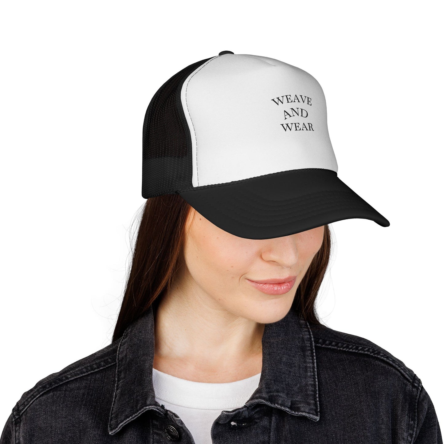 Stylish Trucker Cap with 'Weave and Wear' Design - Perfect for Fashion Enthusiasts, Outdoor Adventures, Festivals, and Daily Wear, [...]