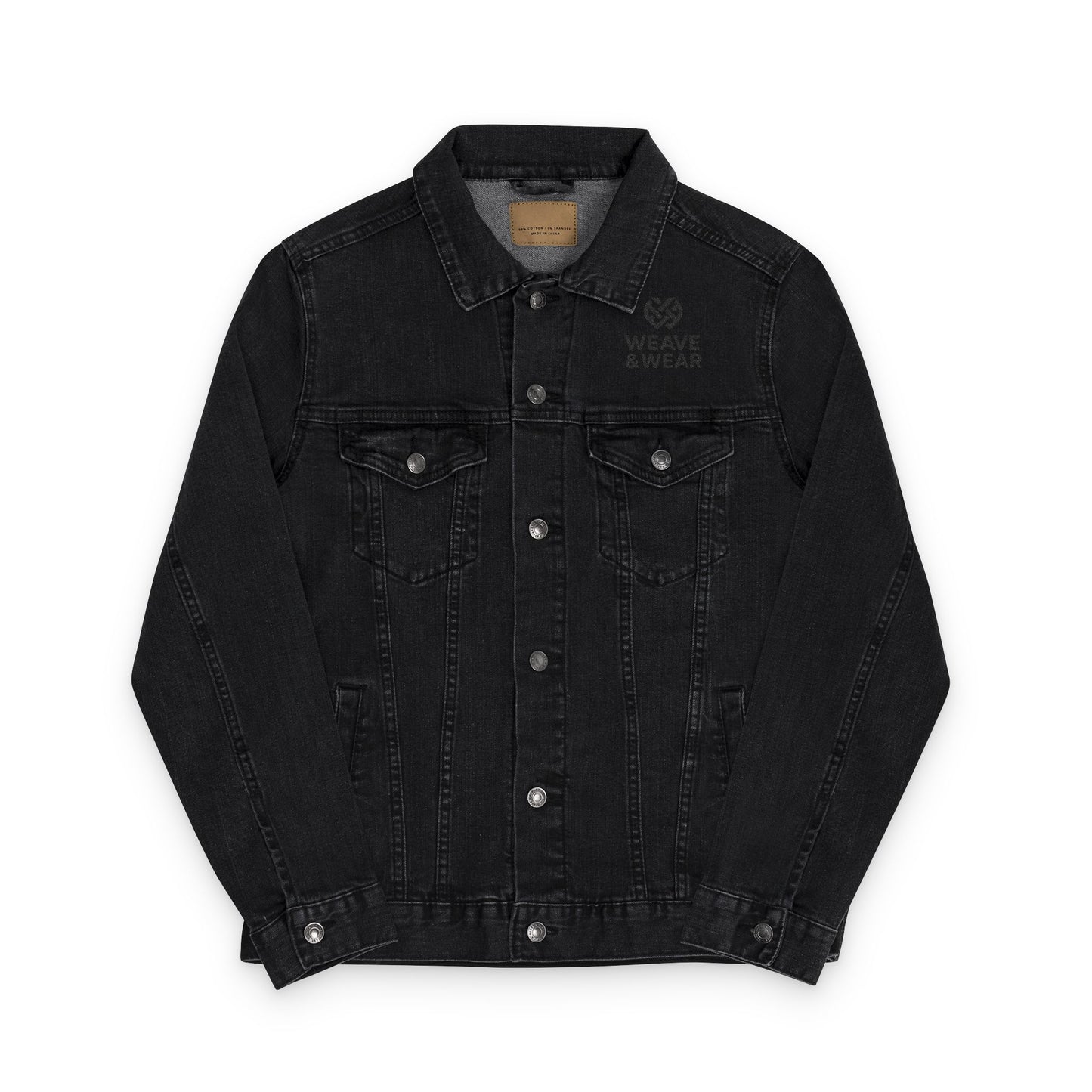 Stylish Unisex Embroidered Denim Jacket, Casual Outerwear for All Seasons, Statement Piece for Every Occasion, Trendy Gift Idea