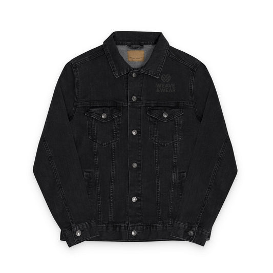 Stylish Unisex Embroidered Denim Jacket, Casual Outerwear for All Seasons, Statement Piece for Every Occasion, Trendy Gift Idea