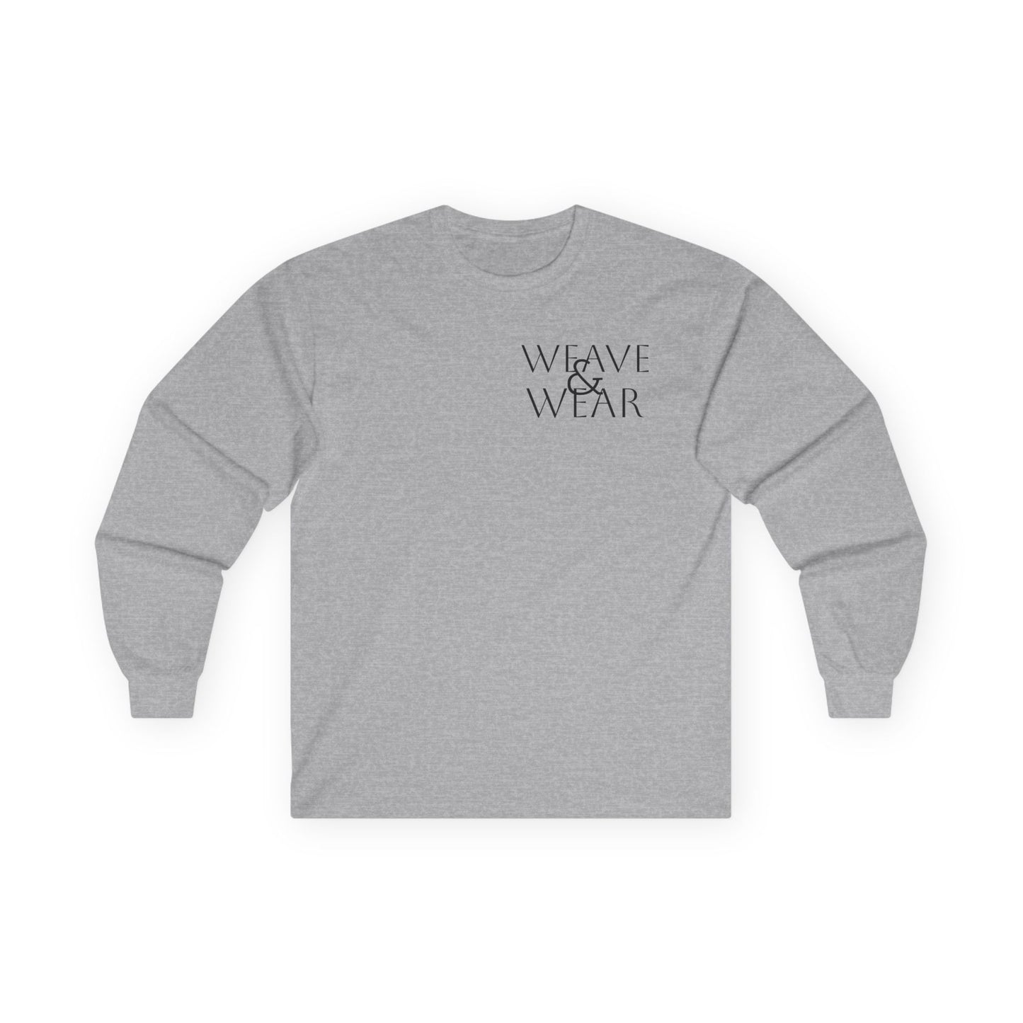 Unisex Long Sleeve Tee - 'Weave & Wear' Statement Shirt, Casual Wear, Gift for Friends, Cozy Fashion, Everyday Essential