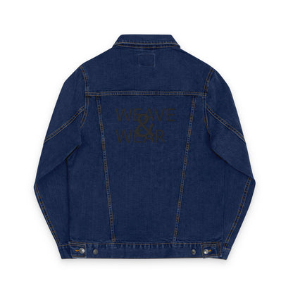 Stylish Unisex Embroidered Denim Jacket, Casual Outerwear for All Seasons, Statement Piece for Every Occasion, Trendy Gift Idea