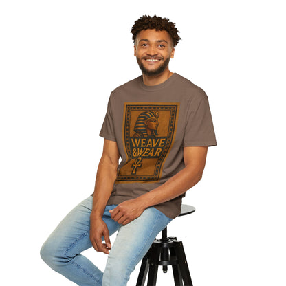 Egyptian-Inspired T-Shirt with 'Weave & Wear' Design, Vintage Style, Unisex Apparel, Gift for History Lovers, Casual Wear