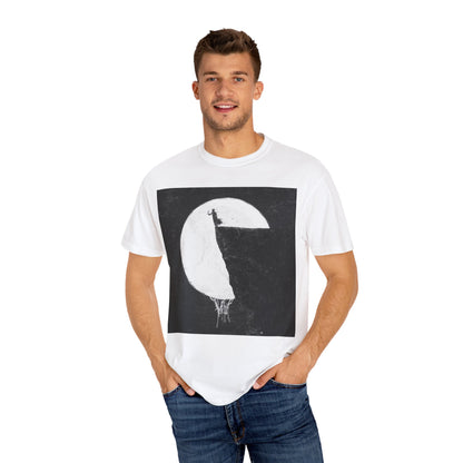Moody Moon Graphic T-shirt, Unisex Tee, Casual Wear, Gift for Friends, Artistic Fashion, Everyday Style