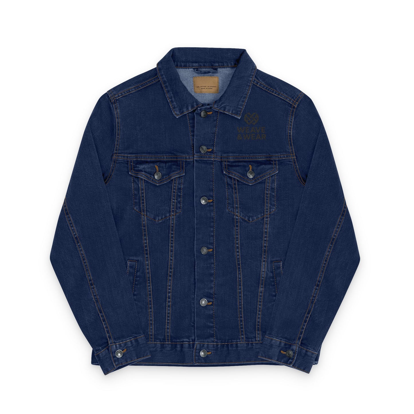 Stylish Unisex Embroidered Denim Jacket, Casual Outerwear for All Seasons, Statement Piece for Every Occasion, Trendy Gift Idea