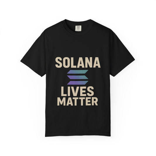 Solana Lives Matter T-Shirt, Unisex Graphic Tee, Comfortable Casual Wear, Cryptocurrency Gift, Trendy Streetwear