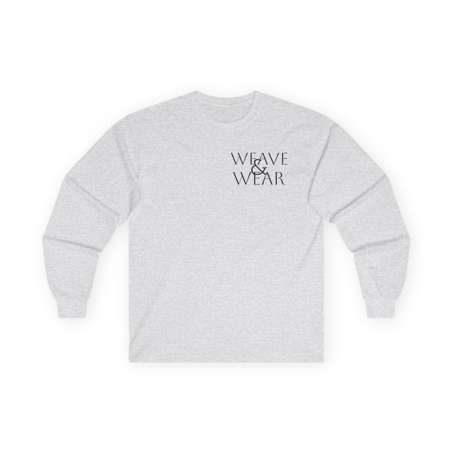 Unisex Long Sleeve Tee - 'Weave & Wear' Statement Shirt, Casual Wear, Gift for Friends, Cozy Fashion, Everyday Essential