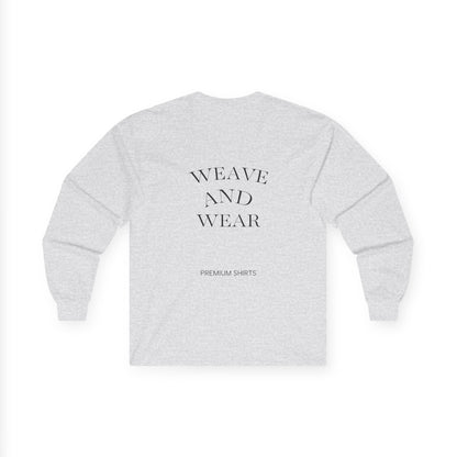 Unisex Long Sleeve Tee - 'Weave & Wear' Statement Shirt, Casual Wear, Gift for Friends, Cozy Fashion, Everyday Essential