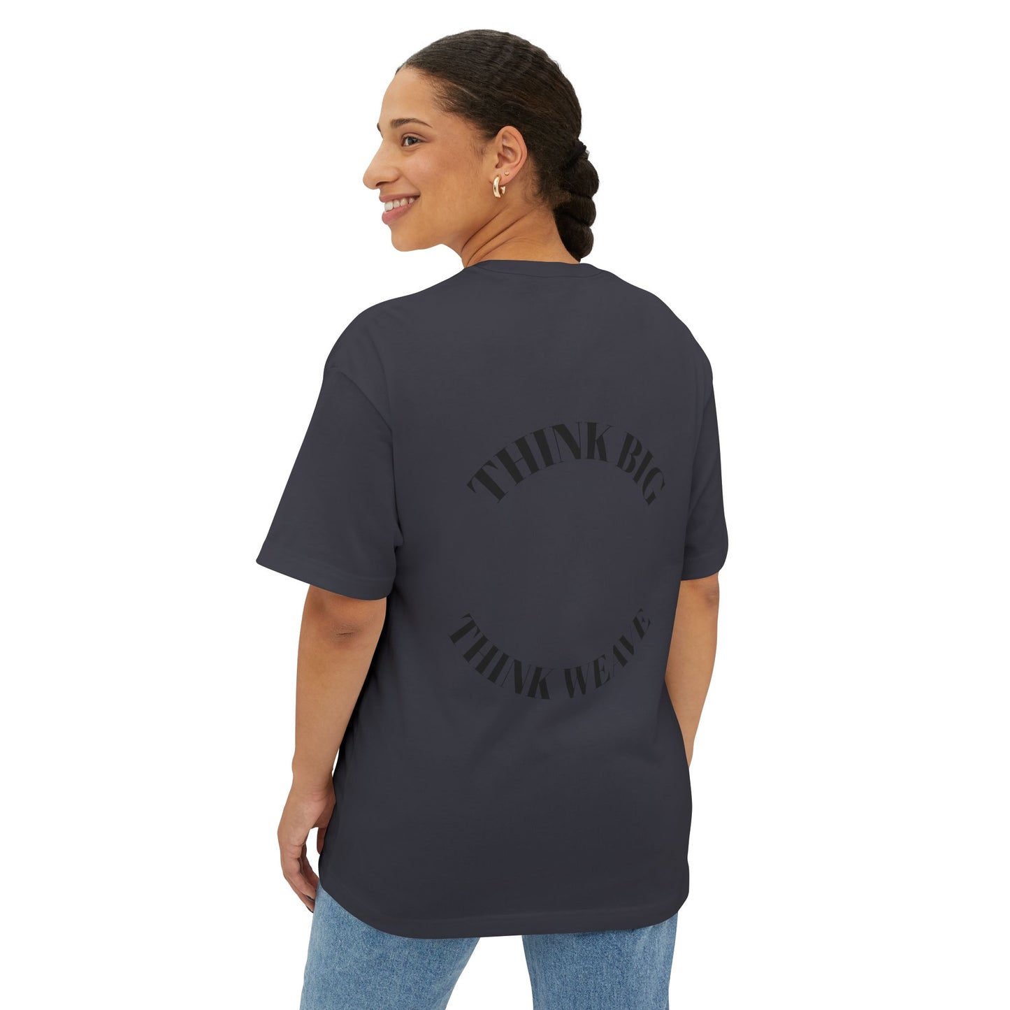 Unisex Oversized Boxy Tee, Casual Graphic Tee, Statement T-Shirt, Gift for Dreamers, Inspirational Quote Apparel, Everyday Wear