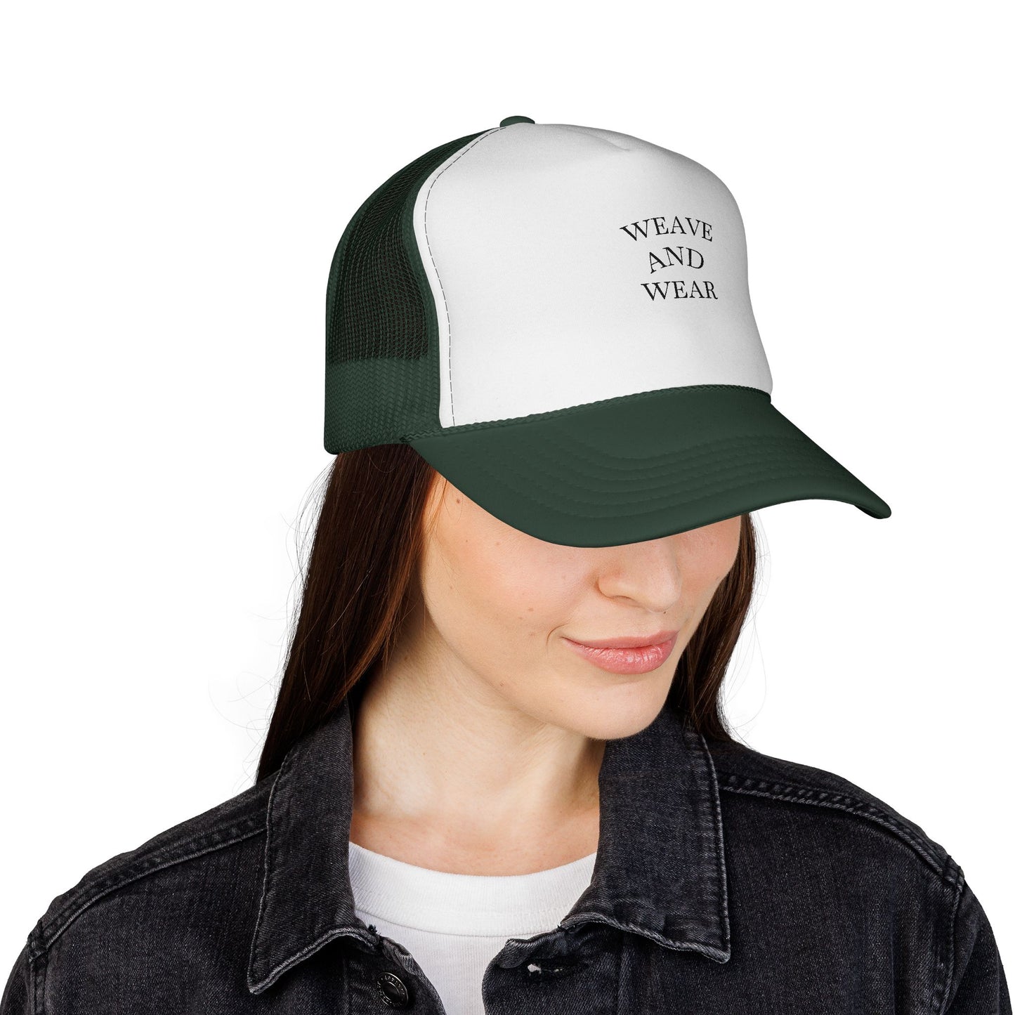 Stylish Trucker Cap with 'Weave and Wear' Design - Perfect for Fashion Enthusiasts, Outdoor Adventures, Festivals, and Daily Wear, [...]