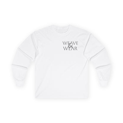 Unisex Long Sleeve Tee - 'Weave & Wear' Statement Shirt, Casual Wear, Gift for Friends, Cozy Fashion, Everyday Essential