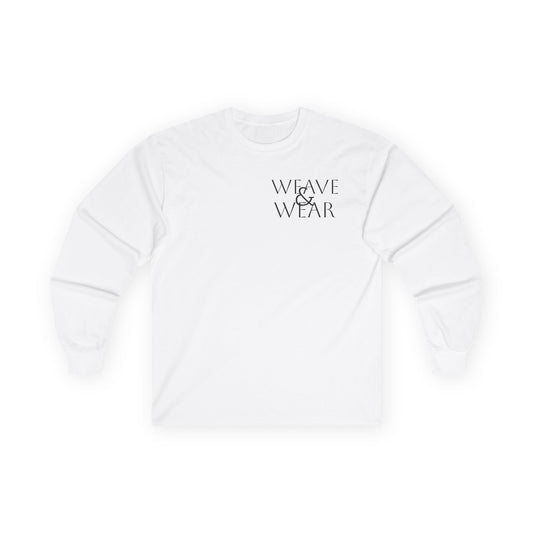 Unisex Long Sleeve Tee - 'Weave & Wear' Statement Shirt, Casual Wear, Gift for Friends, Cozy Fashion, Everyday Essential