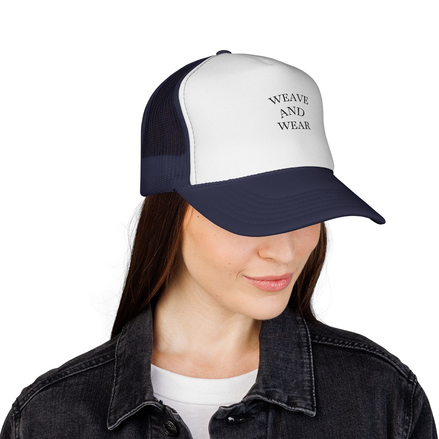 Stylish Trucker Cap with 'Weave and Wear' Design - Perfect for Fashion Enthusiasts, Outdoor Adventures, Festivals, and Daily Wear, [...]