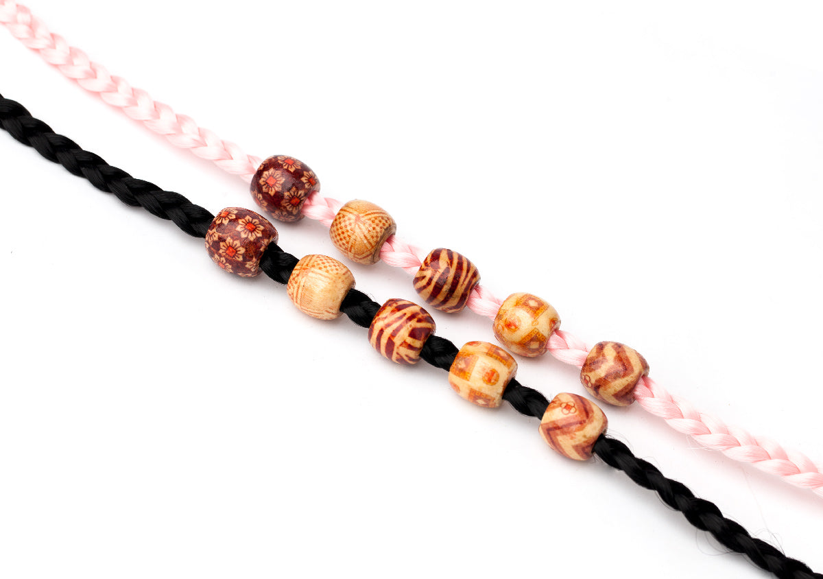 Wooden hair beads large AFROline (10pcs)