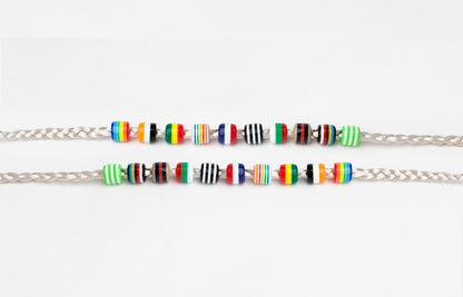Hair pearl plastic small colored AFROline