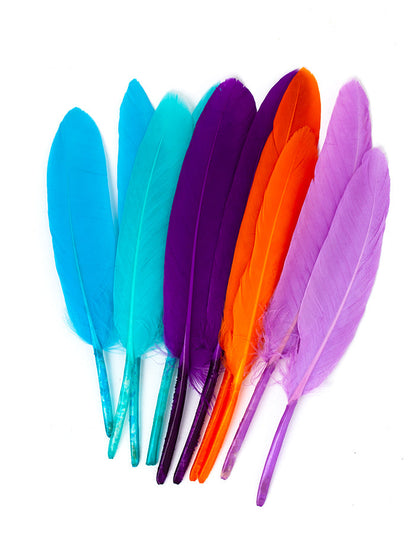 Hajékszer colored feather hair ornament Green AFROline (1pc)-2