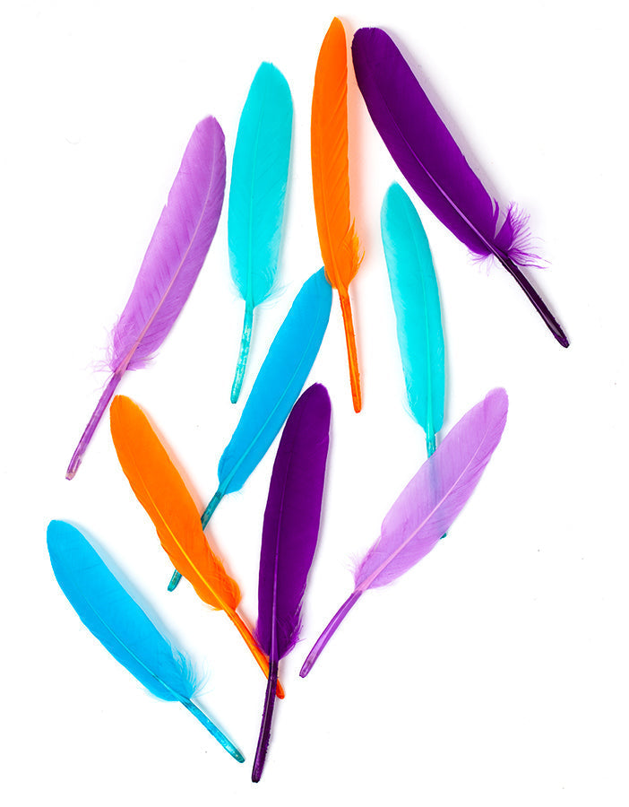Hajékszer colored feather hair ornament Green AFROline (1pc)-3