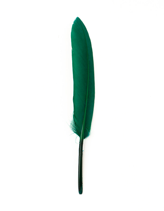 Hajékszer colored feather hair ornament Green AFROline (1pc)-0