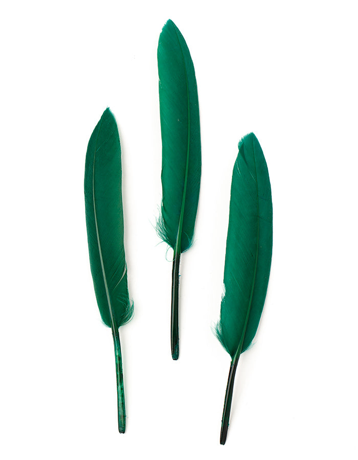 Hajékszer colored feather hair ornament Green AFROline (1pc)-1